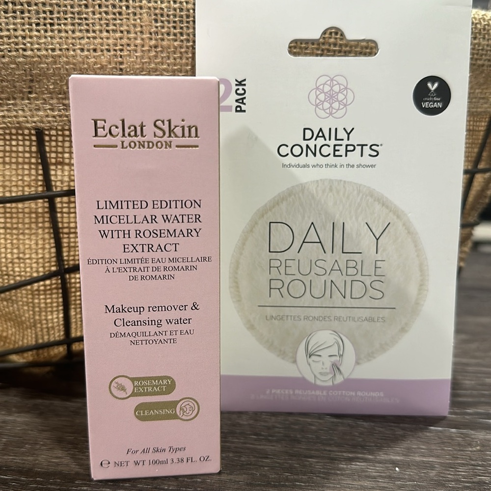 NWT Eclat Skin Limited Edition Makeup Remover and Reusable Rounds Bundle - Picture 1 of 13